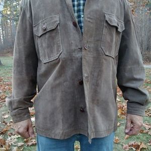 Men's brown suede jacket